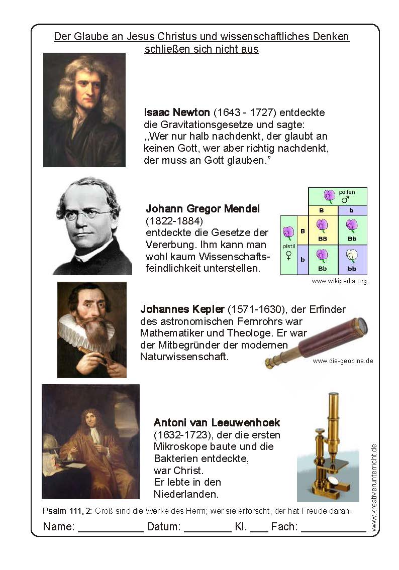 Wissenschaft und Glaube